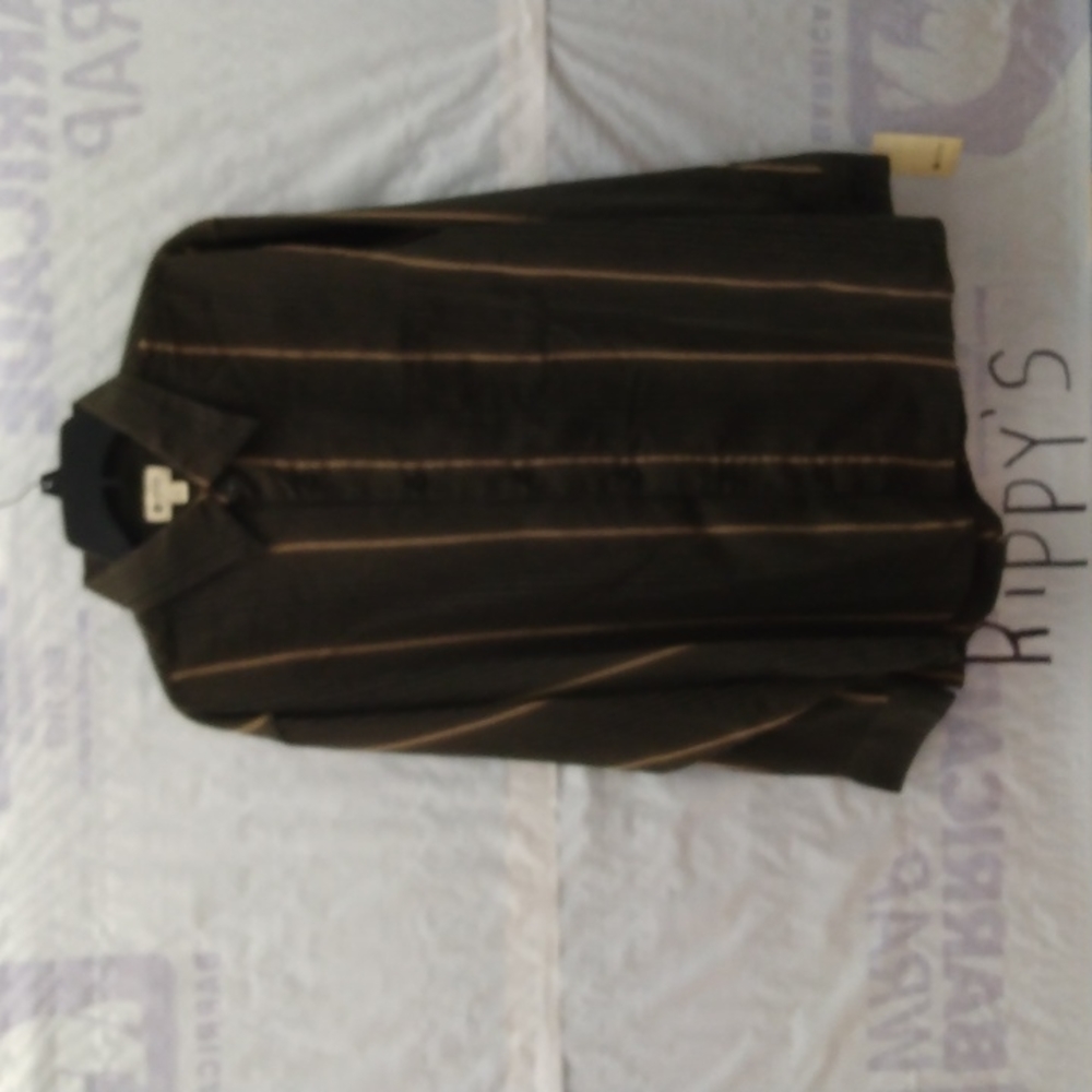 Haggar Button Down Striped Shirt